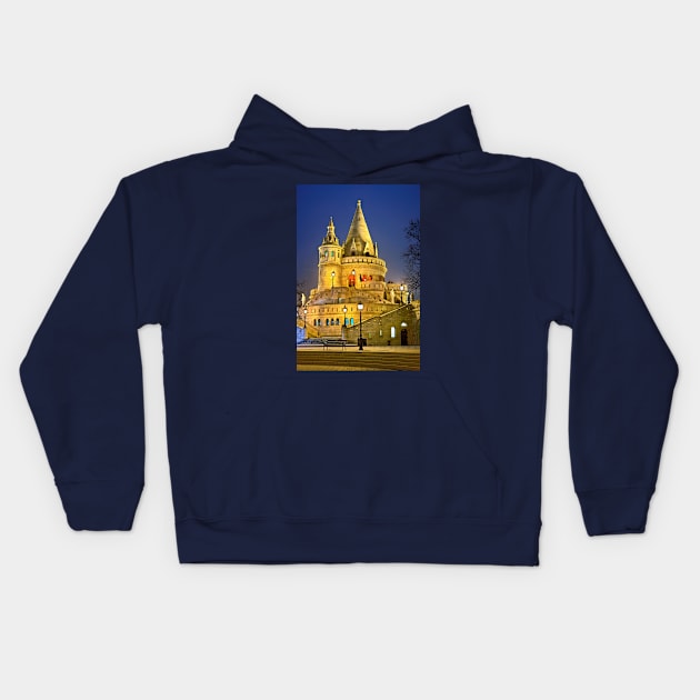 The Fisherman's Bastion - Budapest Kids Hoodie by Cretense72